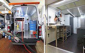 eMULTI system from Pipetronics® as a sprinter extension with the newly designed trailer